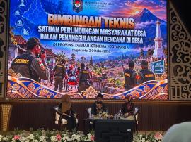 Bimtek Satlinmas Desa dalam Penanggulangan Bencana